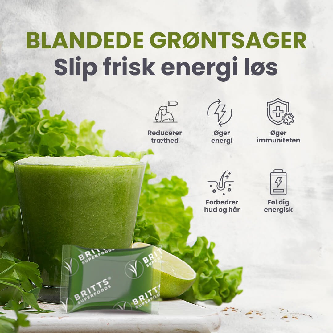 Blended Green Saft - Britt's Superfoods DK