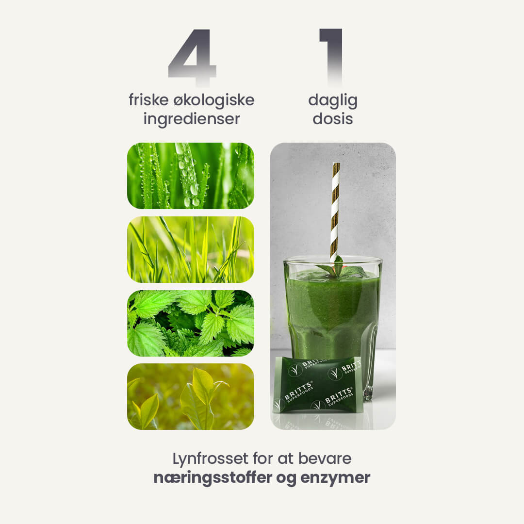 Blended Green Saft - Britt's Superfoods DK