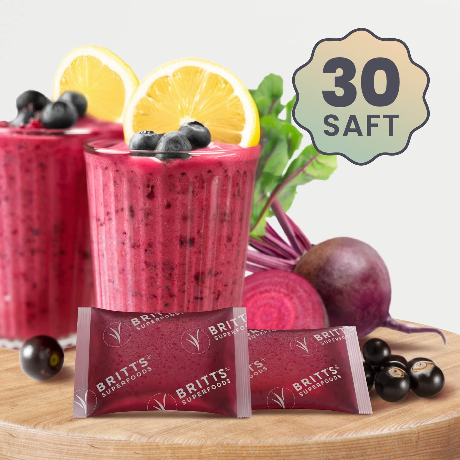 Rødbede & Maqui saft - Britt's Superfoods DK