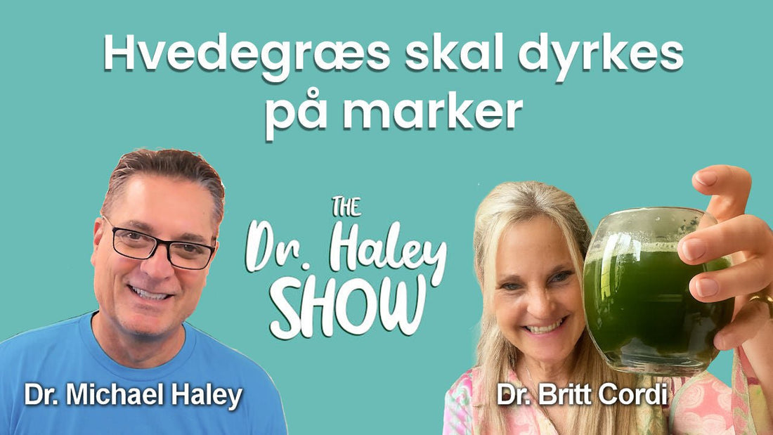 Podcast med Dr. Harley: Hvedegræs skal dyrkes på marker - Britt's Superfoods DK