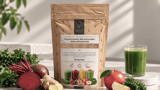 Videnskaben bag Ren Immunitet: Fire økologiske juicer, fire næringsrige kraftpakker - Britt's Superfoods DK