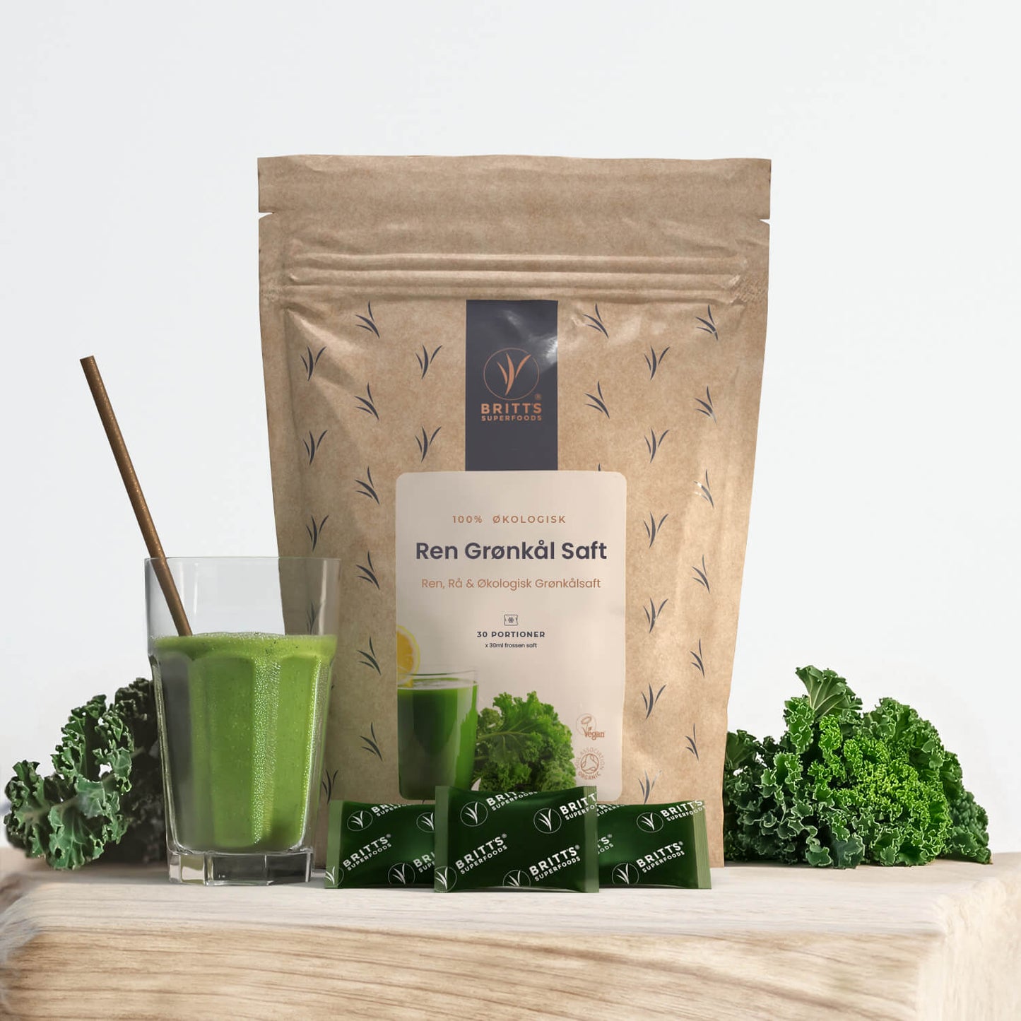 Grønkålssaft - Britt's Superfoods DK