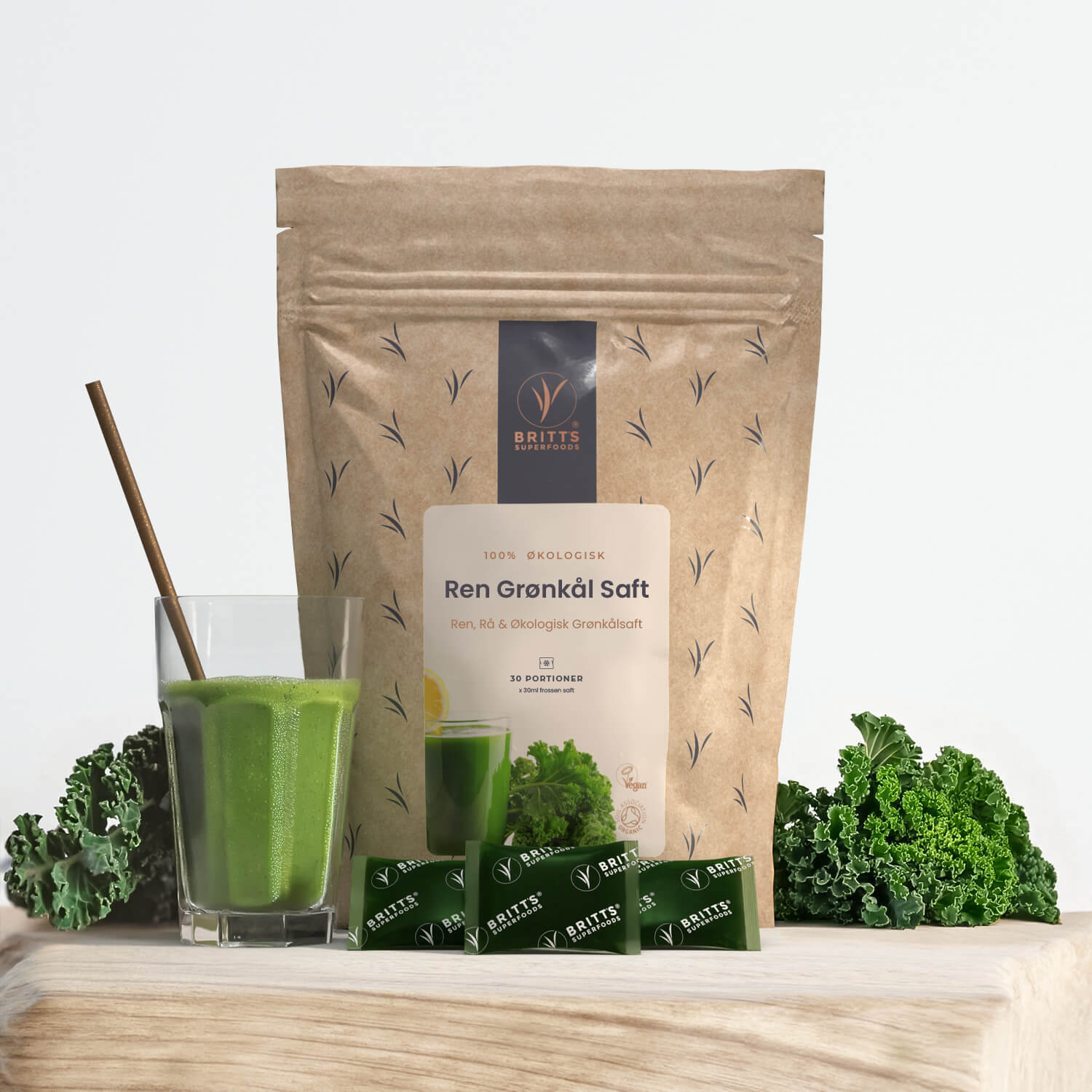 Grønkålssaft - Britt's Superfoods DK