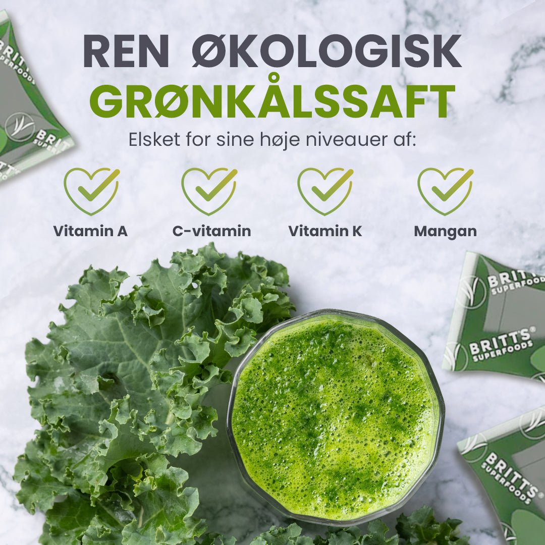 Grønkålssaft - Britt's Superfoods DK