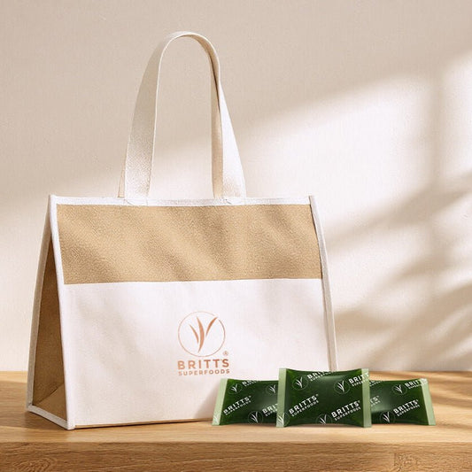 Køletaske i jute - Britt's Superfoods DK